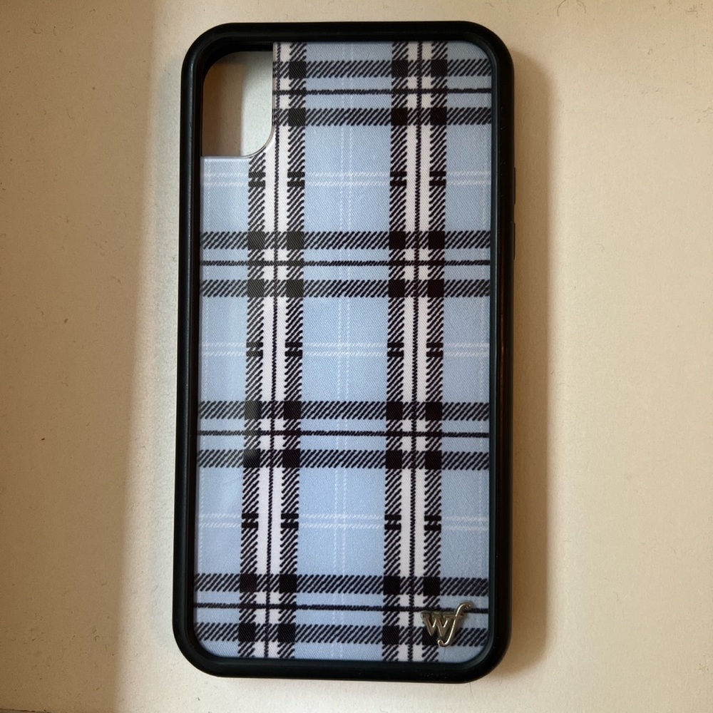 Wildflower Plaid iPhone XR Case | Blue
